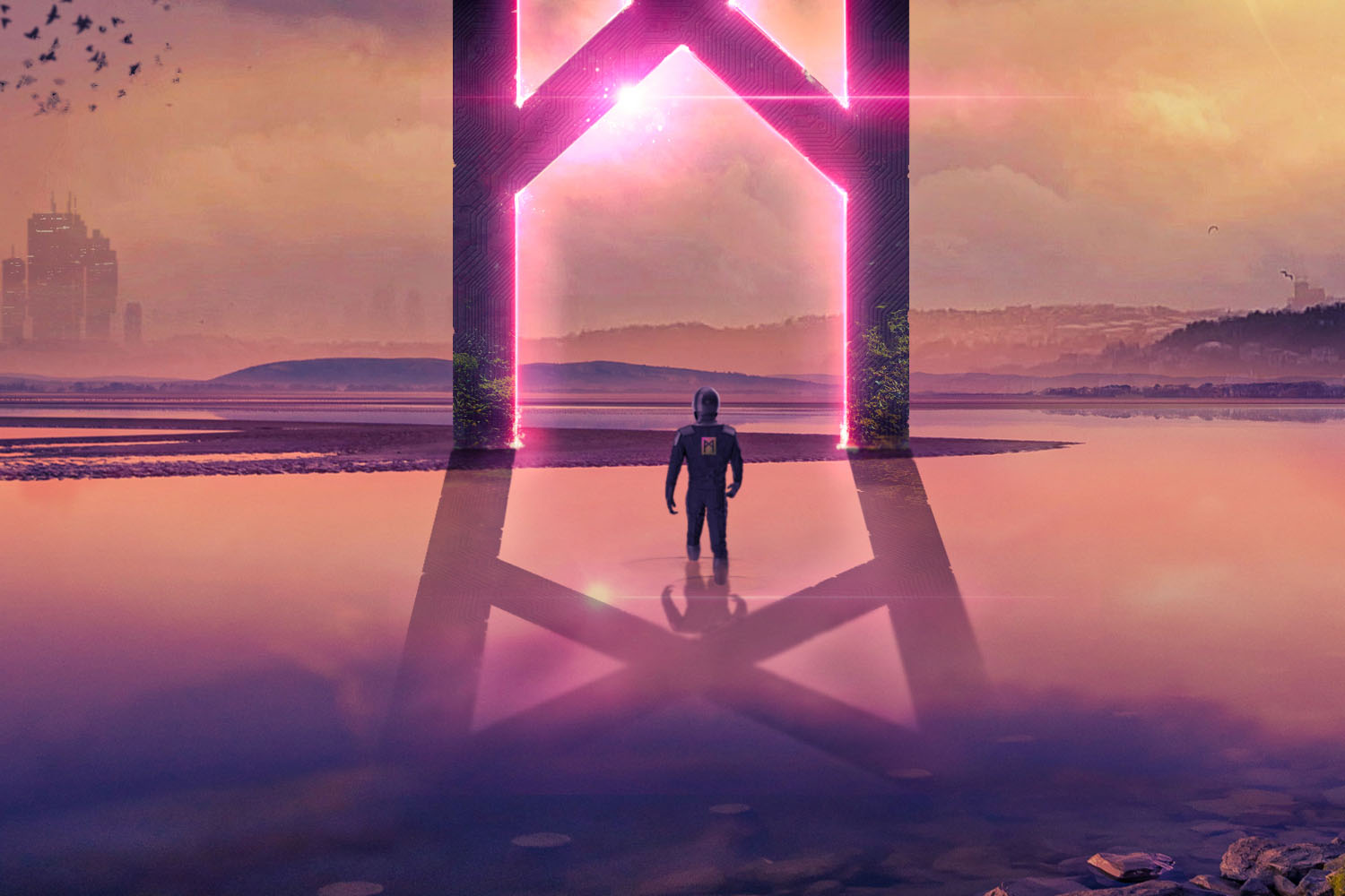 <span>Concept</span>The Doorway to the Future - Promo Art for AR/VR Development Studio